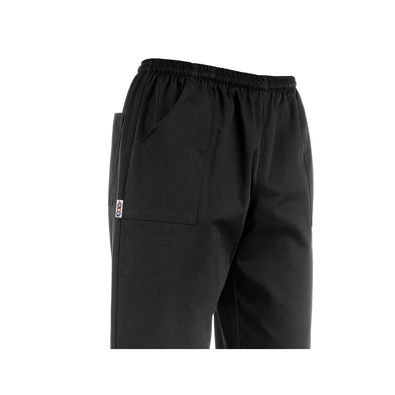 Black, XL EGOCHEF Pantalones DE Cocinero Clasico 100% Algodon 
