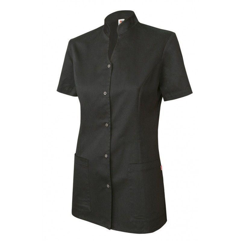 Chaqueta laboral de mujer negra con corchetes 535203 Velilla - casadelasbatas.com