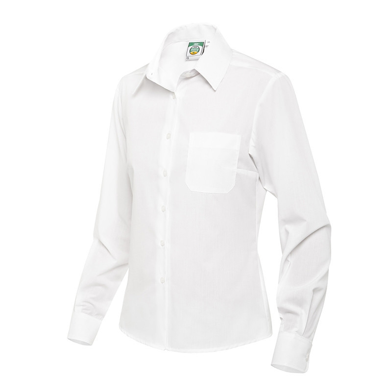 camisa blanca de mujer manga larga