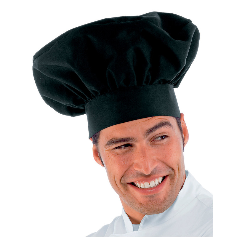 Gorro de chef negro - Isacco