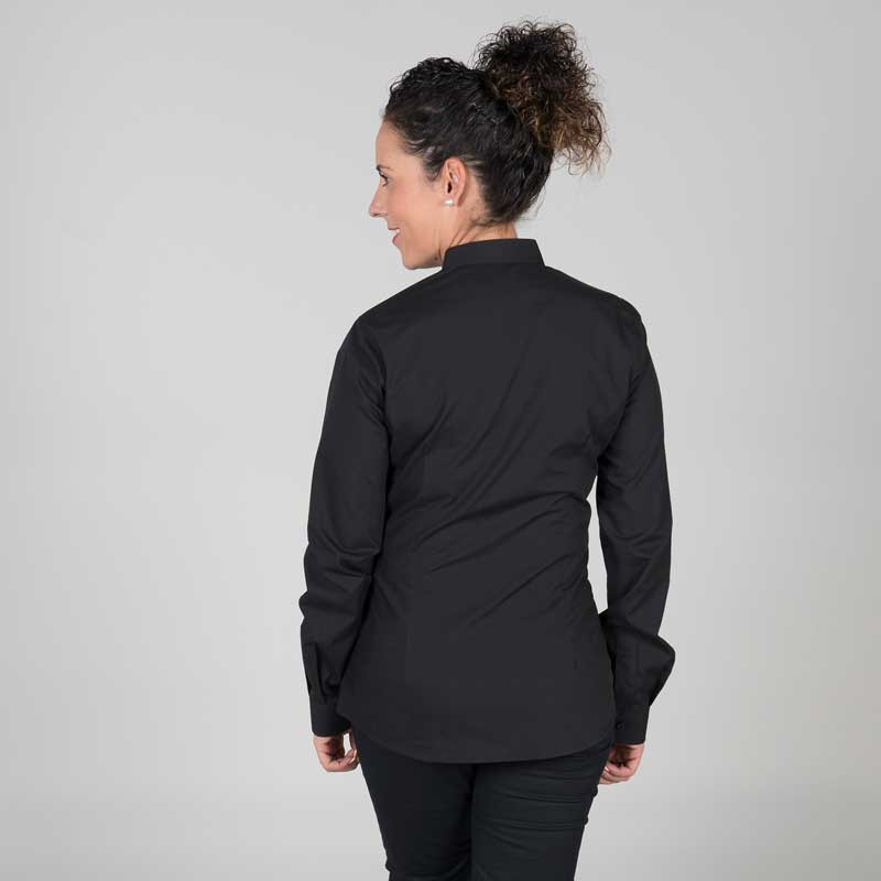 Camisa laboral negra para camareros barata - ENvío 24 / 48 horas