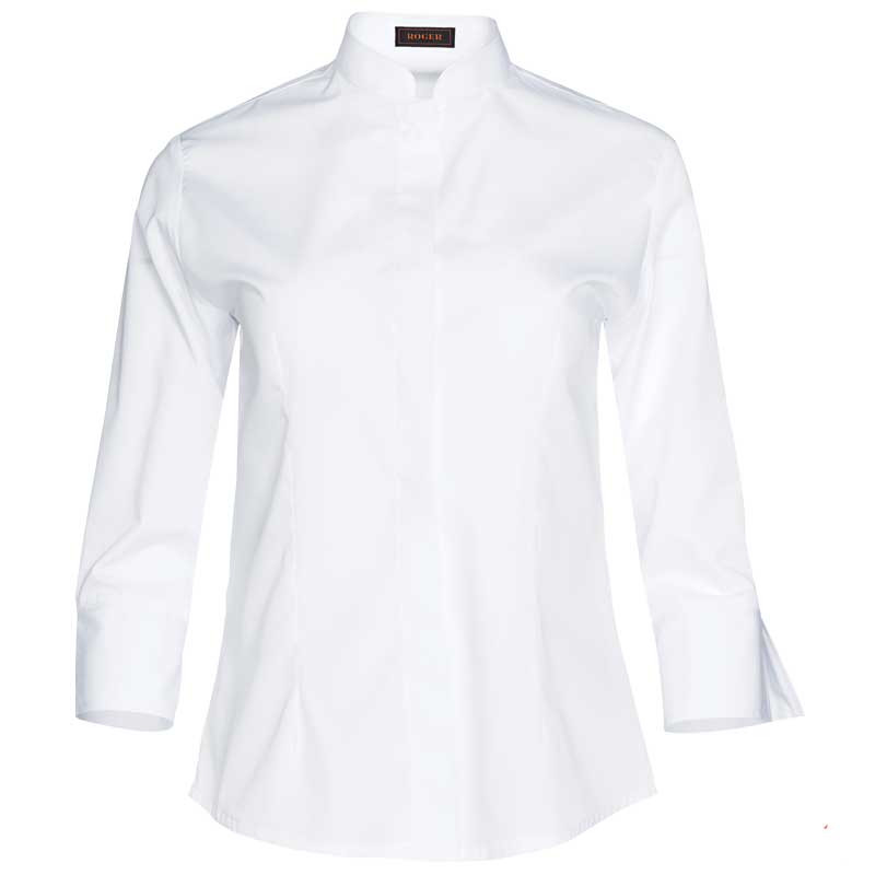 Blusa blanca manga 3/4 de...