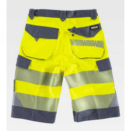 Pantalones Cortos Hombre Vaqueros BERMUDA STRETCH ALTA VISIBILIDAD