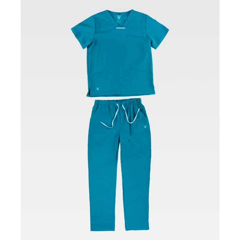 Conjunto pijama sanitario unisex en tejido elástico - Workteam B9140