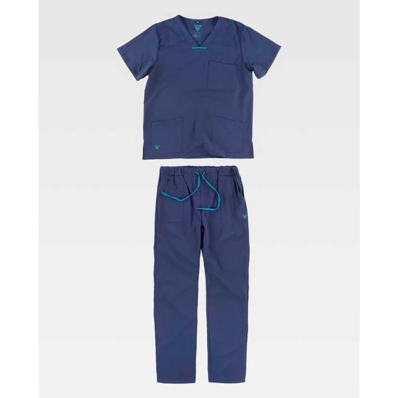 Conjunto pijama sanitario unisex en tejido elástico - Workteam B9140