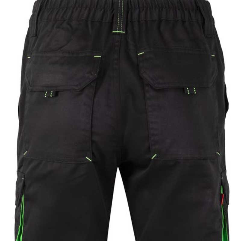 Pantalón de trabajo bicolor Stretch negro combinado- Velilla 103024S