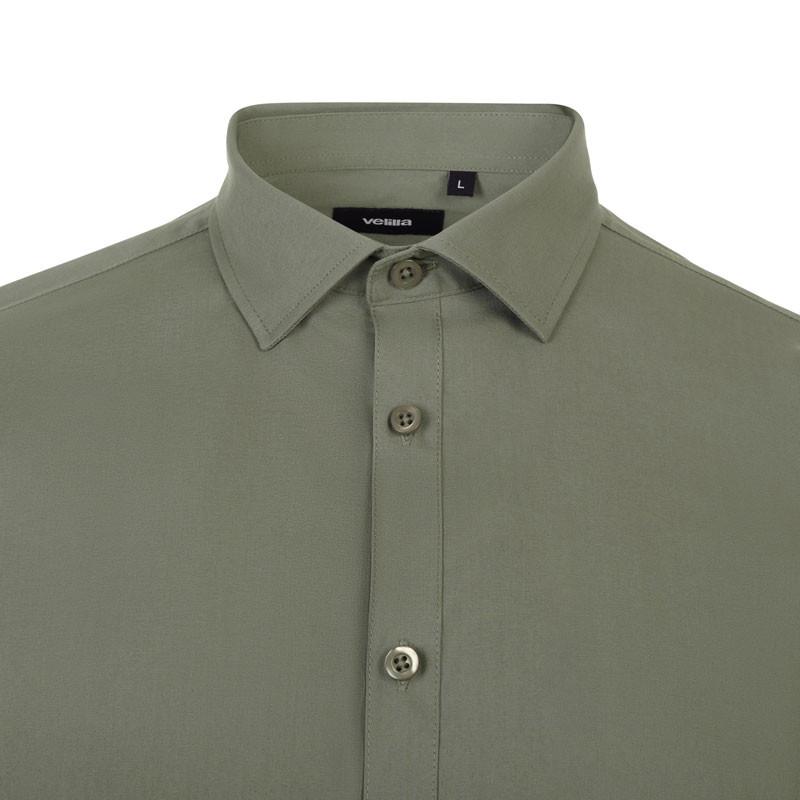 Camisa Stretch hombre manga larga - Velilla 405017S