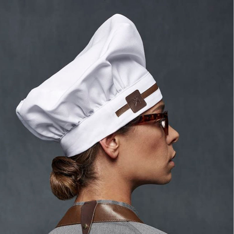 Gorro chef franja polipiel...