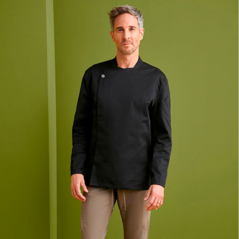 Chaqueta cocina unisex Snap visto - Monza 4123 Chaqueta cocina unisex Snap visto - Monza 4123