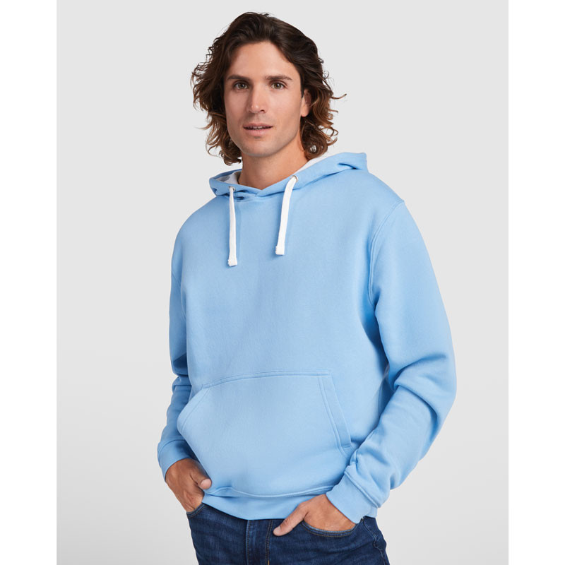 Sudadera bicolor con...