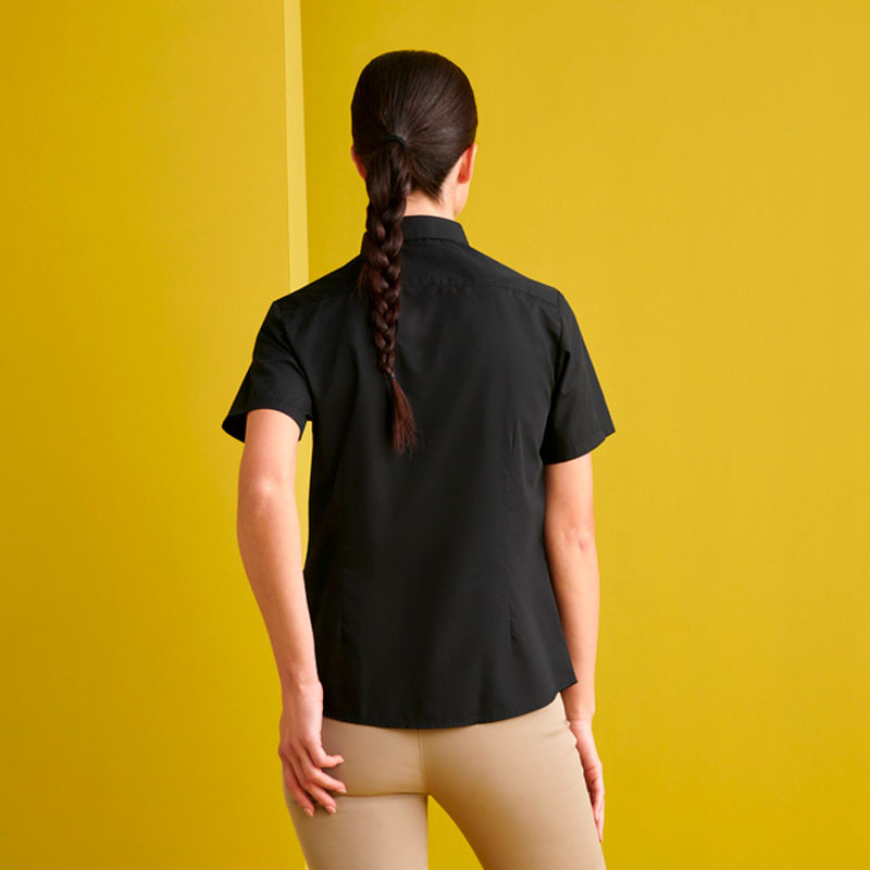 Camisa mujer cuello camisero manga corta - Monza 02251