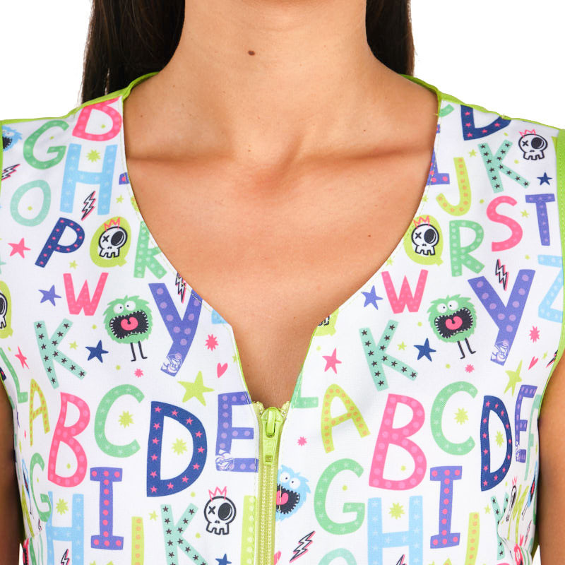 Bata de maestra Teacher bolsillo fucsia - Lacla 52205665