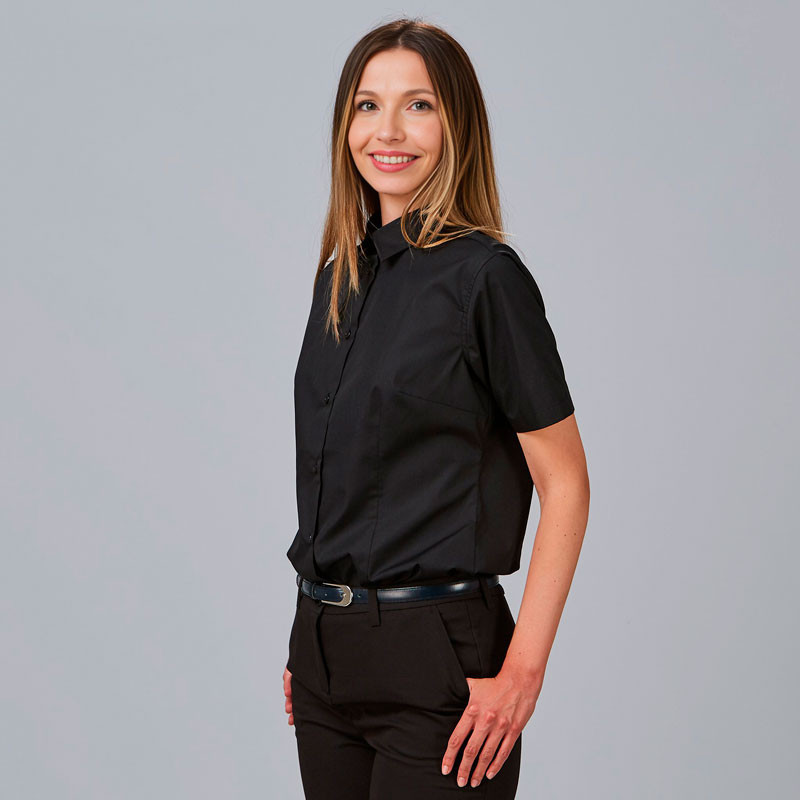 Blusa de mujer de manga corta negra Red Line - Gary's