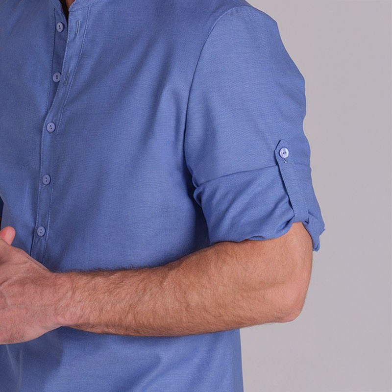 Camisa ibicenca hombre Arenasmar azul - Dyneke 8534818
