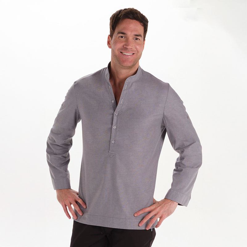 Camisa ibicenca hombre Arenasmar gris - Dyneke 8534844