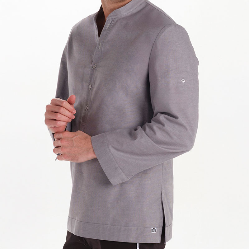 Camisa ibicenca hombre Arenasmar gris - Dyneke 8534844