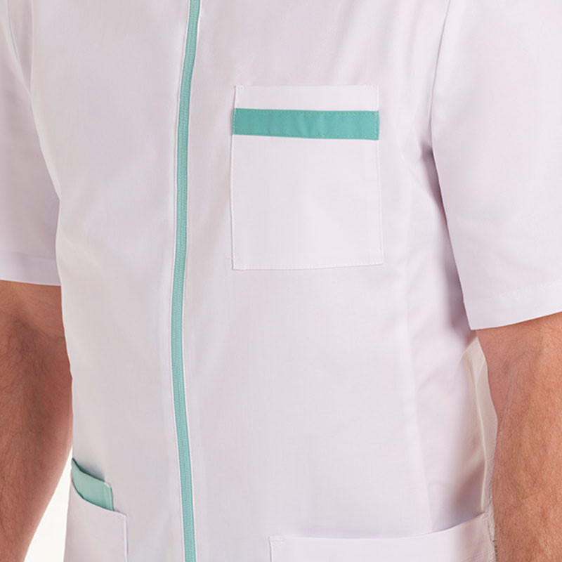 Chaqueta hombre contrastes verdes manga corta - Dyneke 8058906