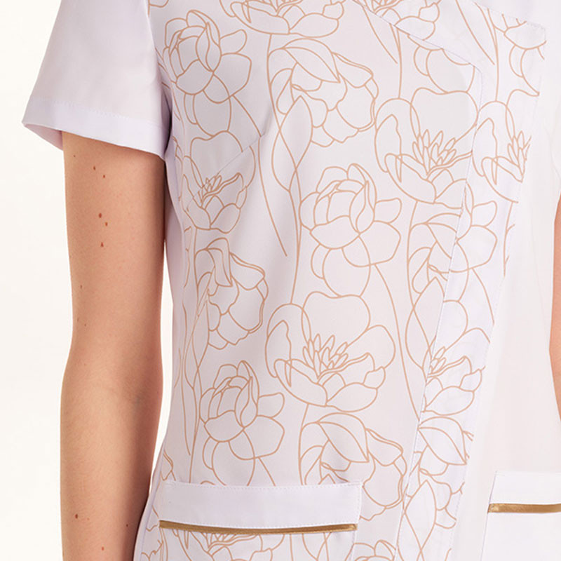 Chaqueta blanca estampado flores - Dyneke 8621784