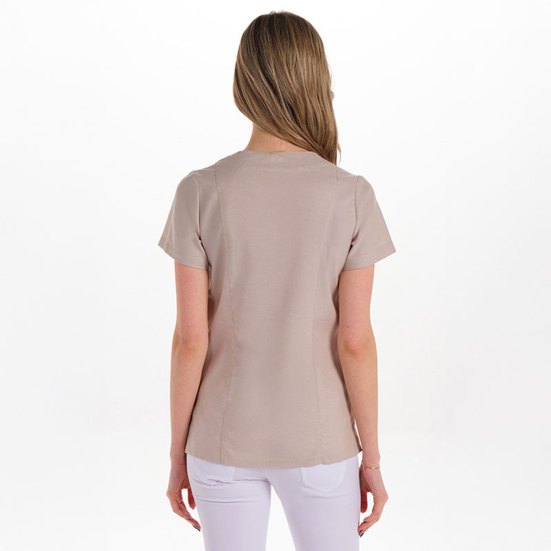 Chaqueta de mujer beige con franjas - Dyneke 8040832