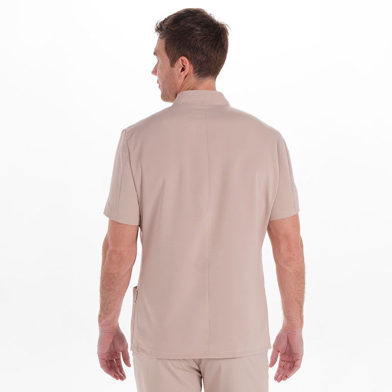 Chaqueta hombre microfibra elástica beige - Dyneke 8620785