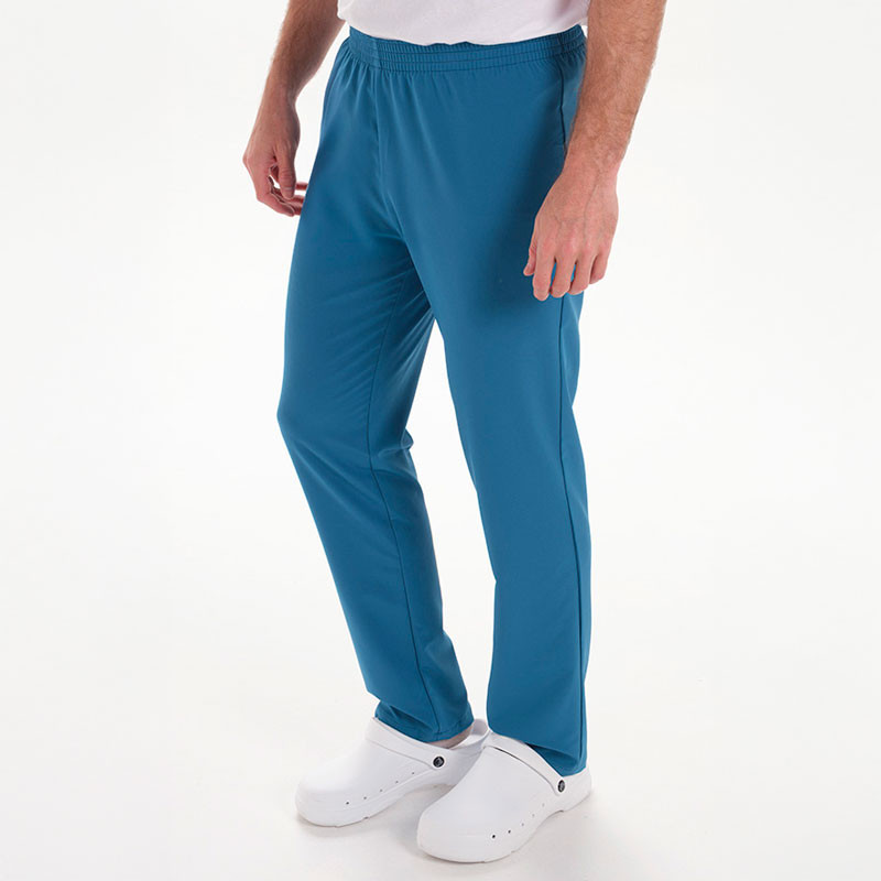 Pantalón sanitario elástico verde petróleo - Dyneke 8201408