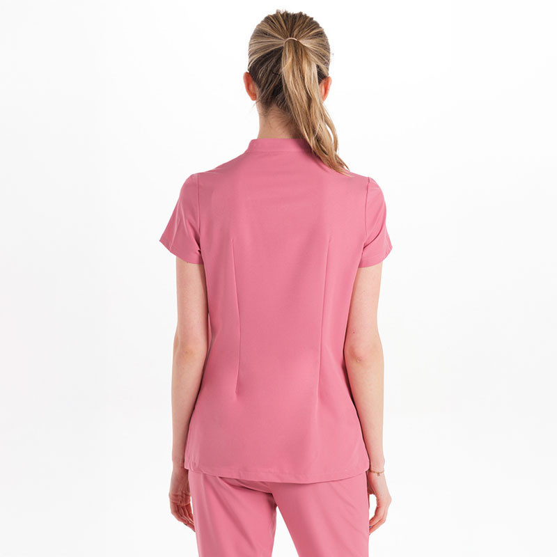 Chaqueta sanidad mujer rosa elástica - Dyneke 8124406