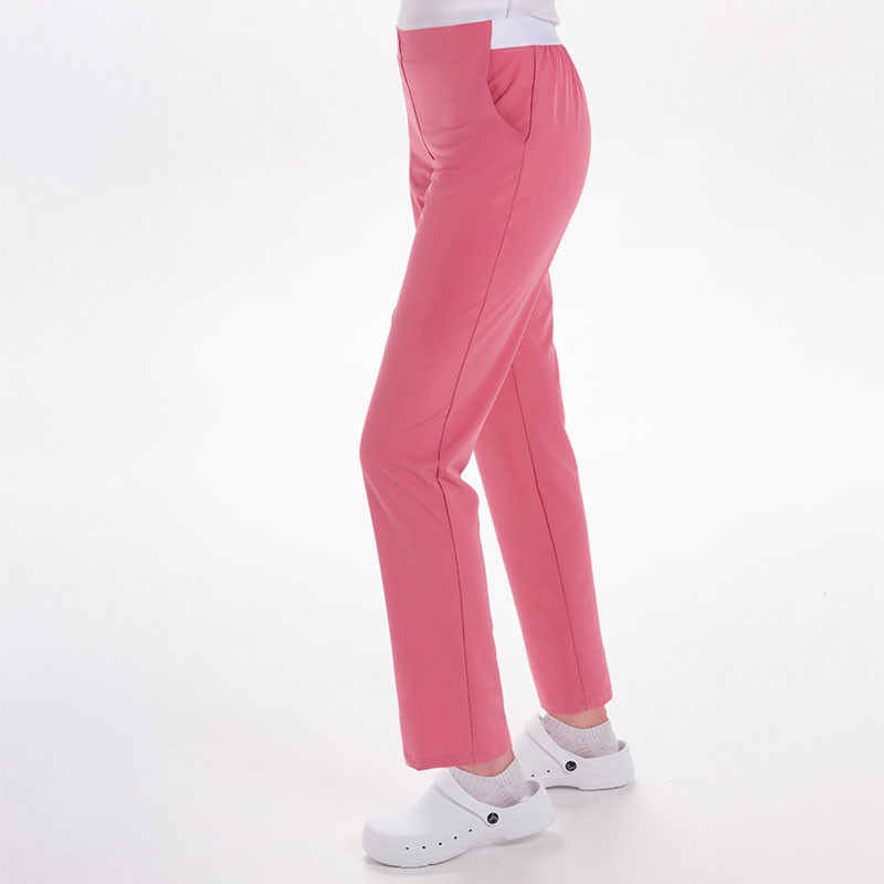 Pantalón de mujer elástico rosa pastel - Dyneke 8046406