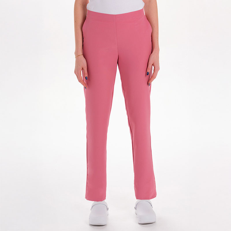Pantalón de mujer elástico rosa pastel - Dyneke 8046406
