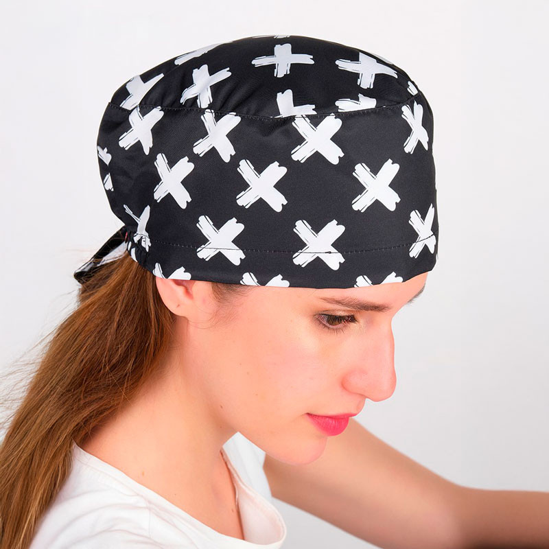 Gorro sanitario con goma y tiras X - Lacla