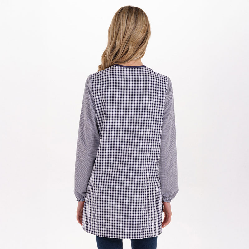 Bata maestra azul marino contrastes - Dyneke 8329978