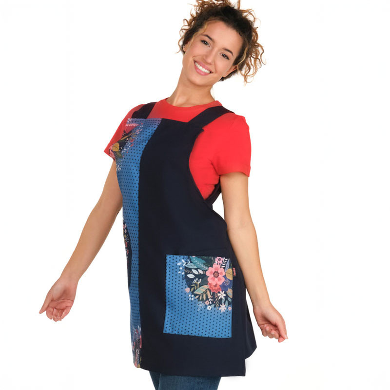 Estola azul marino Viva la Vida Flores - Lacla