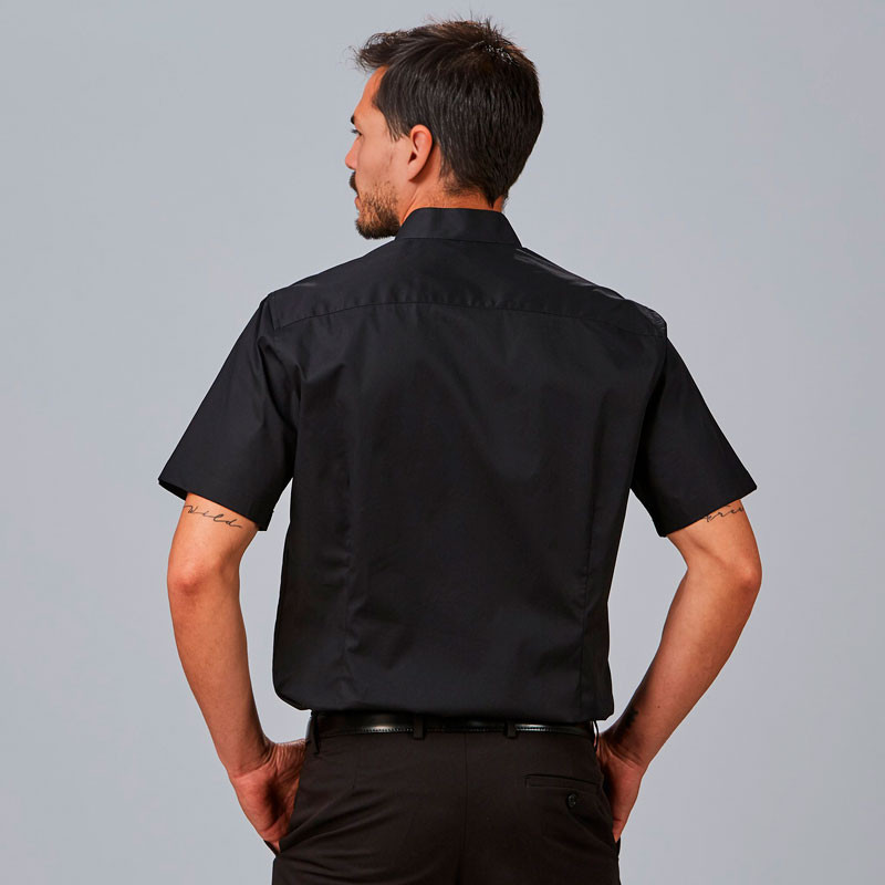 Camisa hombre cuello mao Elastan Red Line - Gary's