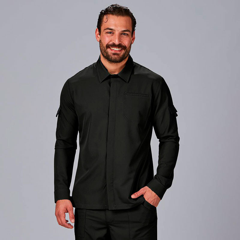 Chaqueta cocina unisex Trueba negra - Gary's