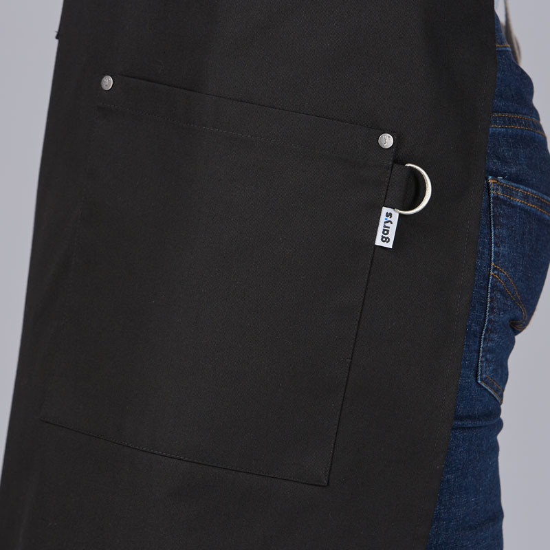 Delantal con peto cruzado bolsillo cartera- Gary's