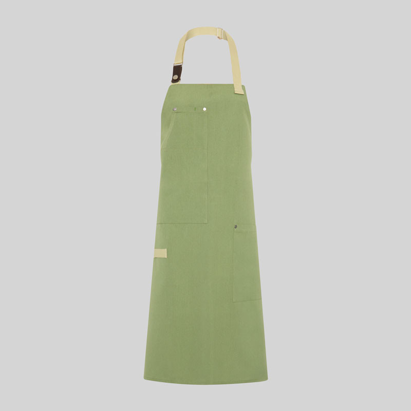 Delantal con peto cruzado bolsillo cartera- Gary's