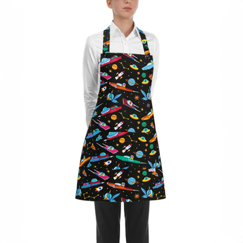 Delantal con peto corto Space - Egochef