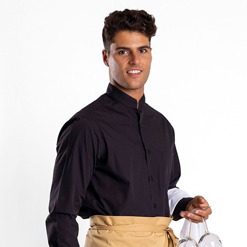 Camisa cuello mao caballero manga larga - Textil-R 102L