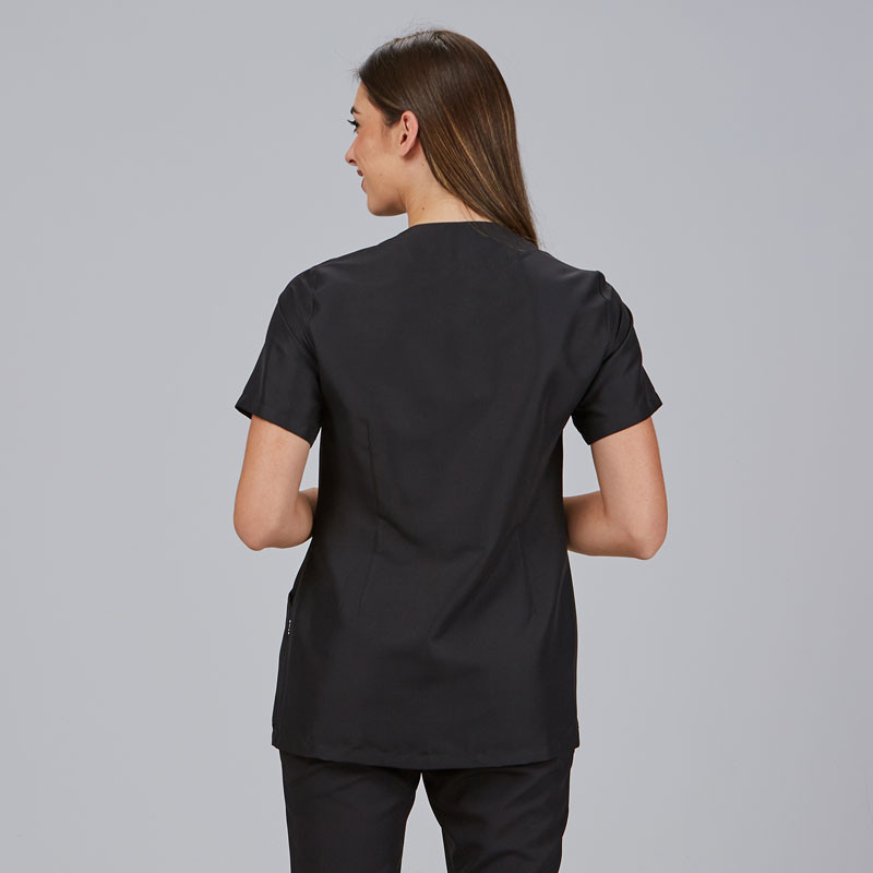 Casaca de microfibra Elena de color negro  Gary's - casadelasbatas.com