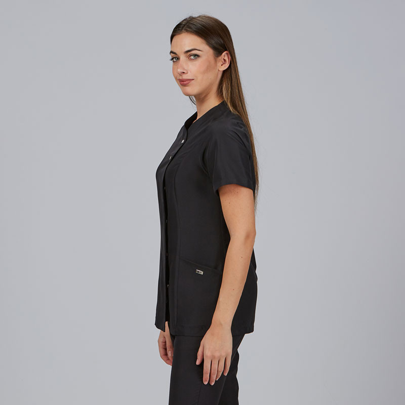 Casaca de microfibra Elena de color negro  Gary's - casadelasbatas.com