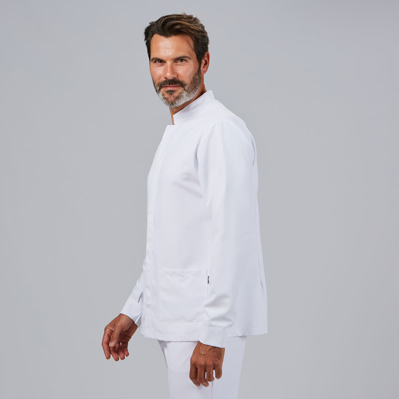 Chaqueta laboral de microfibra Aaron blanca Gary's - Envío 24 / 48 horas