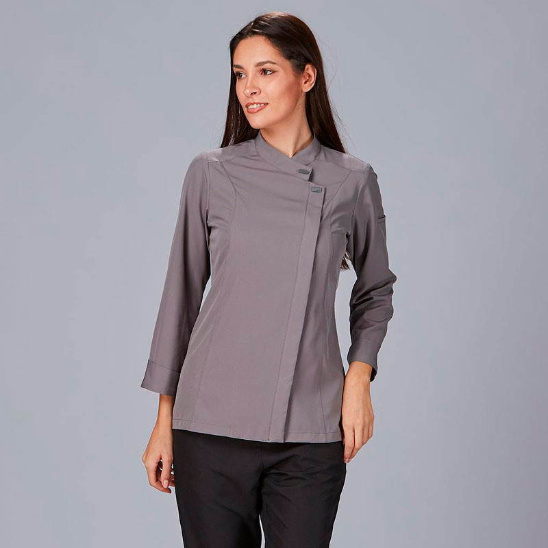 chaqueta cocina mujer gris Tejada