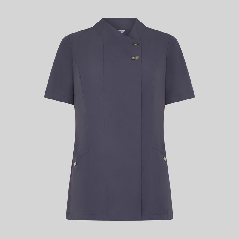 Chaqueta de microfibra gris marengo Elena