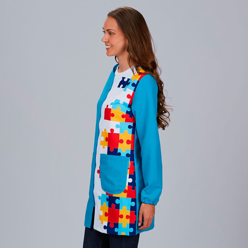 Bata de maestra de microfibra especial autismo - Gary's