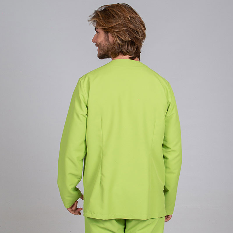 Casaca de microfibra Néstor pistacho corchete oculto - Gary's
