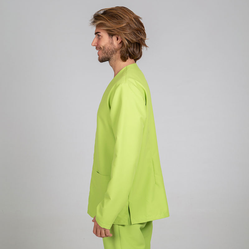 Casaca de microfibra Néstor pistacho corchete oculto - Gary's