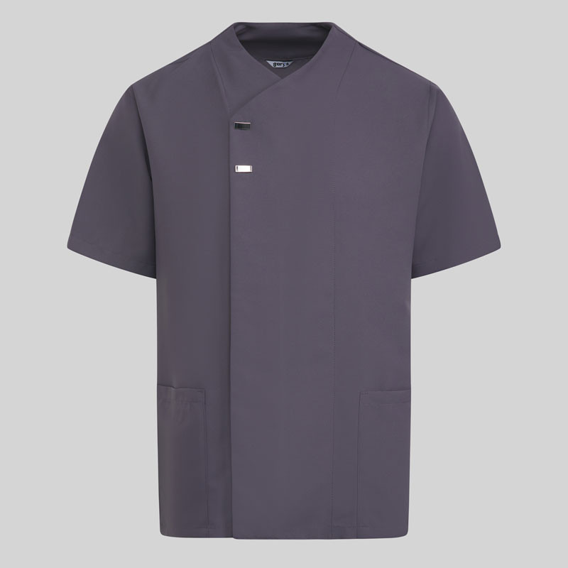 Chaqueta para comercio Hugo de microfibra gris marengo Gary's - Envío en 24 / 48 horas