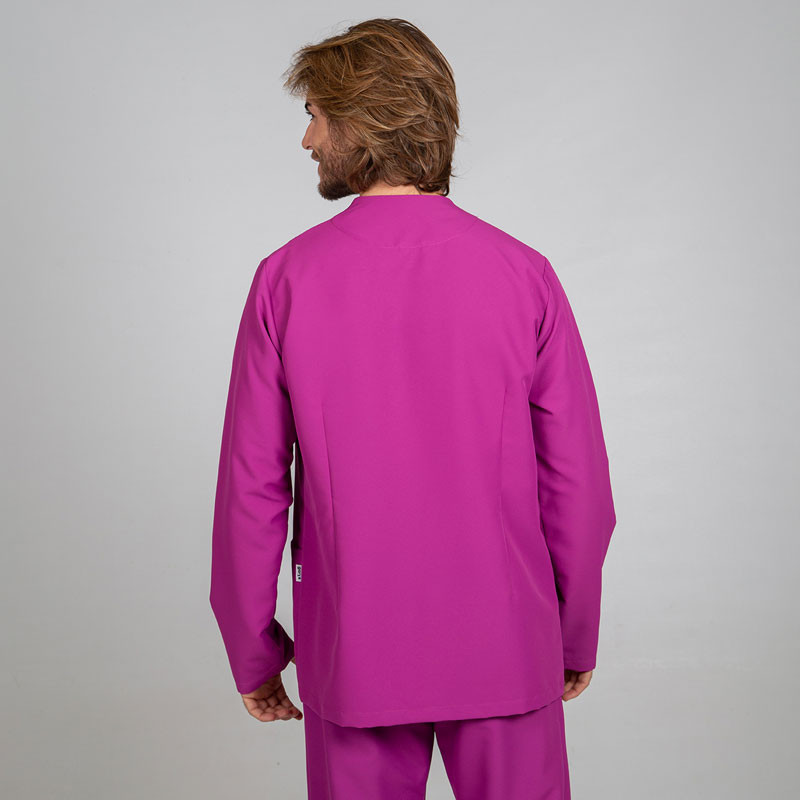 Chaqueta laboral hombre microfibra Fabián malva - Gary's