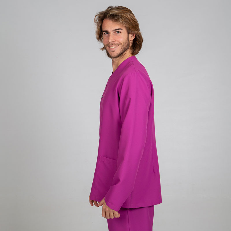 Chaqueta laboral hombre microfibra Fabián malva - Gary's