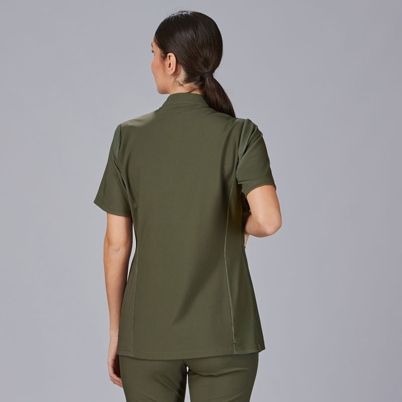 Casaca caqui de mujer Della manga tejido Canalé - Gary's 600065