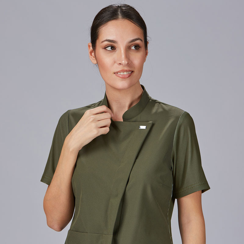 Casaca caqui de mujer Della manga tejido Canalé - Gary's 600065